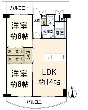 南茨木ハイタウン美沢 A棟 間取図(平面図) 南茨木ハイタウン美沢 A棟 間取図(平面図)