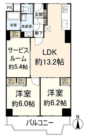 メガロコープ茨木 間取図(平面図) メガロコープ茨木 間取図(平面図)
