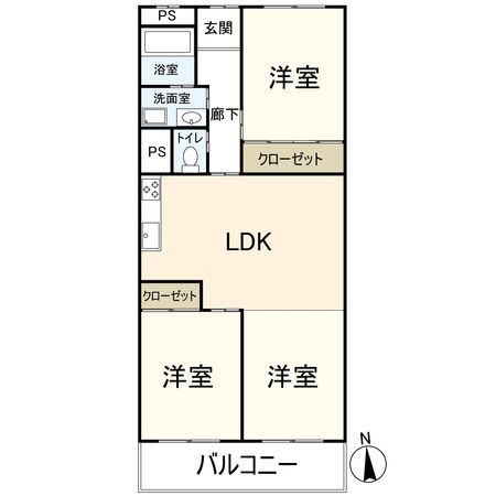 春日丘グリーンハイツ A棟 間取図(平面図) 春日丘グリーンハイツ A棟 間取図(平面図)