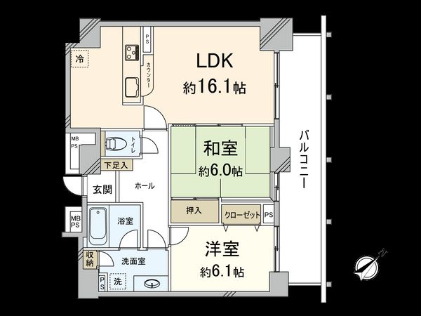メロード吹田一番館 間取図(平面図) メロード吹田一番館 間取図(平面図)