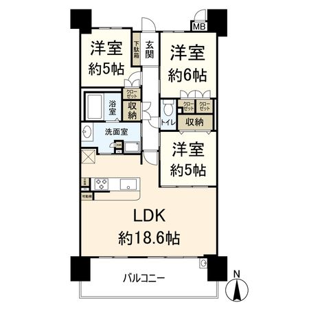 イトーピア茨木上穂積 間取図(平面図) 間取図(平面図)