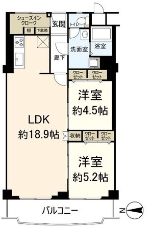 メガロコープ茨木Ⅱ 間取図(平面図)