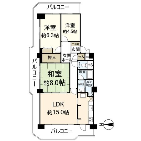 ネオコーポ茨木 間取図(平面図) 間取図(平面図)