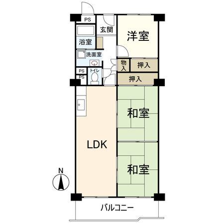 春日丘グリーンハイツ A棟 間取図(平面図) 春日丘グリーンハイツ A棟 間取図(平面図)