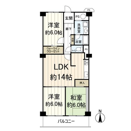 穂積台グランドコーポ 間取図(平面図) 穂積台グランドコーポ 間取図(平面図)