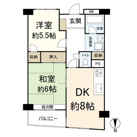 メゾン茨木西駅前 間取図(平面図) 間取図(平面図)
