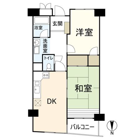 メゾン茨木西駅前 間取図(平面図) メゾン茨木西駅前 間取図(平面図)