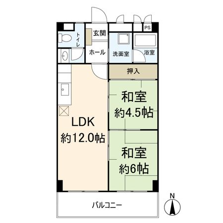 グリーンハイツ紫明園 間取図(平面図) 間取図(平面図)