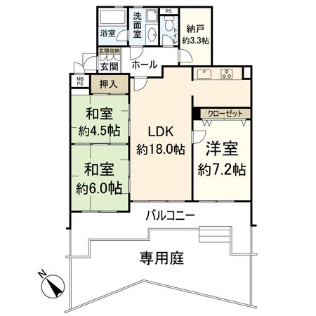 朝日プラザ茨木山手 間取図(平面図)