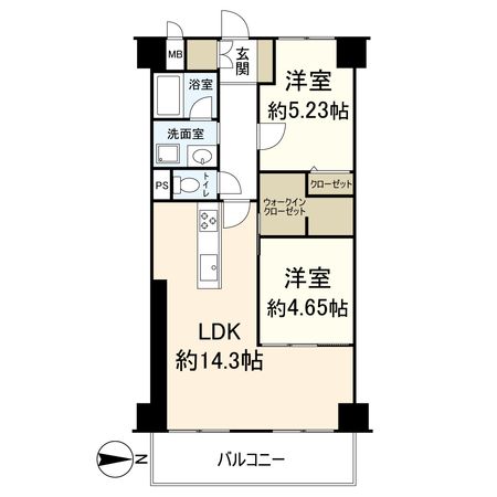 シャンボール茨木 間取図(平面図)