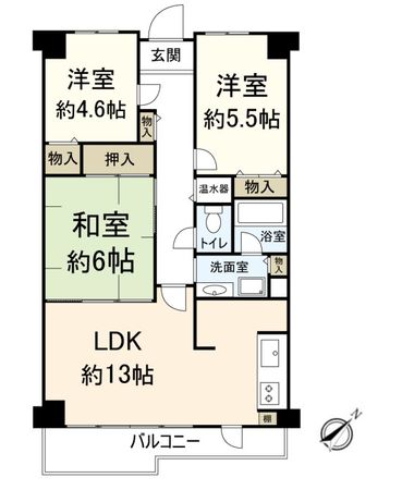 アーク茨木 間取図(平面図)