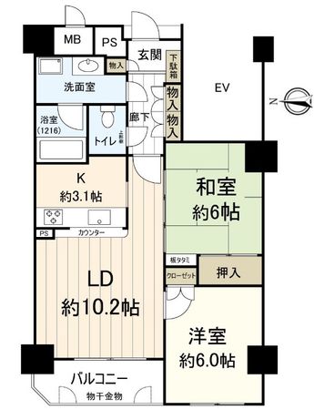 サンヴェール茨木 間取図(平面図) 間取図(平面図)