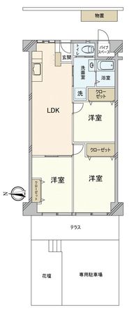 ローレルハイツ茨木総持寺 第1号棟 間取図(平面図)