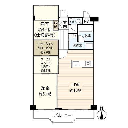 阪急東奈良高層住宅 F棟 間取図(平面図) 阪急東奈良高層住宅 F棟 間取図(平面図)