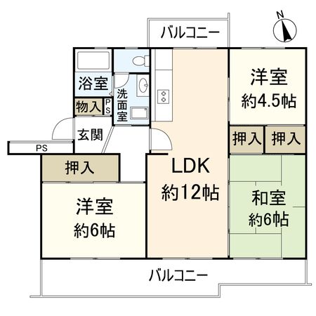 陽和台第3住宅 3号棟 間取図(平面図)
