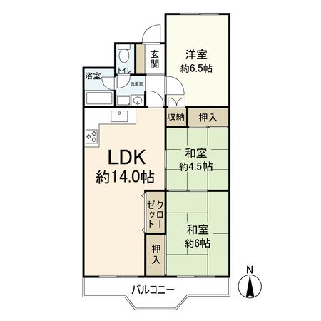 白川高層住宅 5号棟 間取図(平面図) 白川高層住宅 5号棟 間取図(平面図)