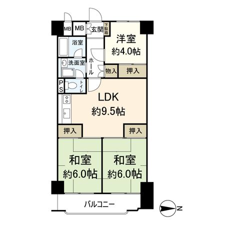 シャンボール茨木 間取図(平面図) シャンボール茨木 間取図(平面図)