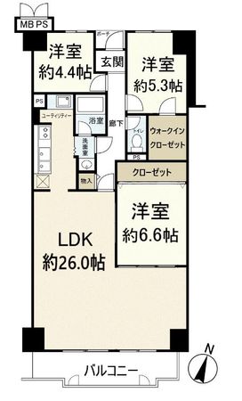 朝日プラザ千里北 C棟 間取図(平面図) 朝日プラザ千里北 C棟 間取図(平面図)