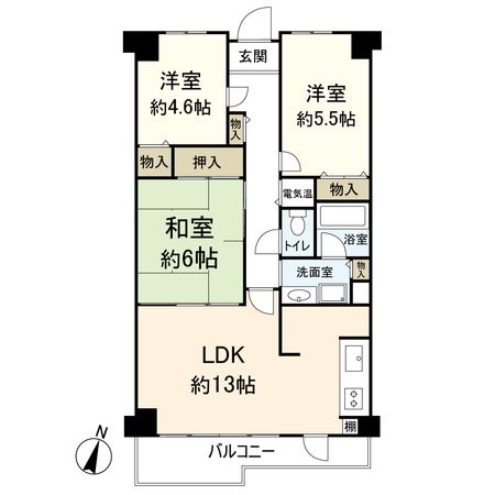アーク茨木 間取図(平面図) アーク茨木 間取図(平面図)