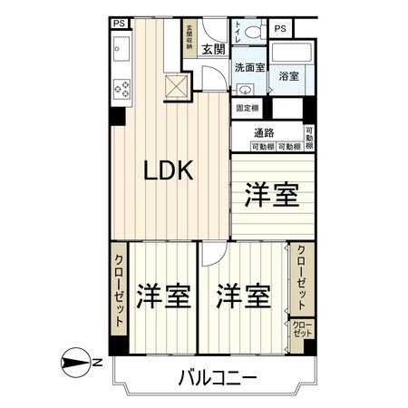 メガロコープ茨木Ⅱ 間取図(平面図) メガロコープ茨木Ⅱ 間取図(平面図)