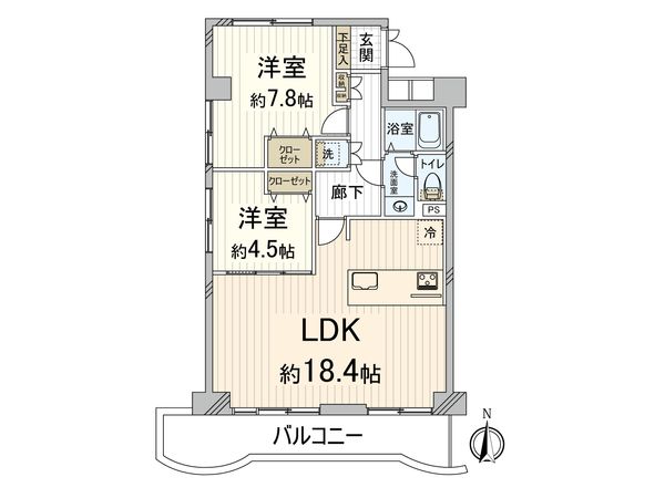 グリーンタウン茨木 6番館 間取図(平面図) グリーンタウン茨木 6番館 間取図(平面図)