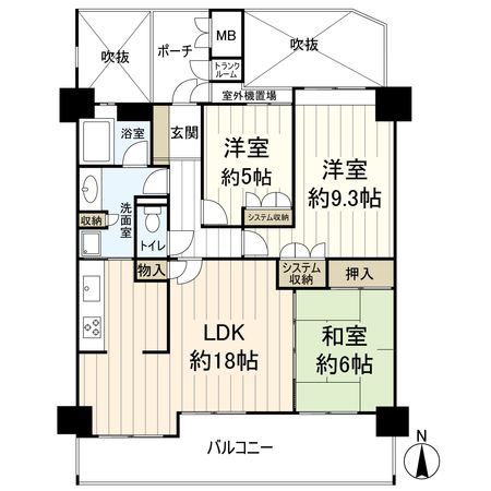 ジオ彩都みなみ坂 2番館 間取図(平面図) ジオ彩都みなみ坂 2番館 間取図(平面図)