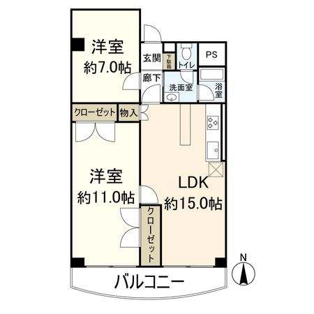 南茨木ハイタウン美沢 E棟 間取図(平面図) 南茨木ハイタウン美沢 E棟 間取図(平面図)