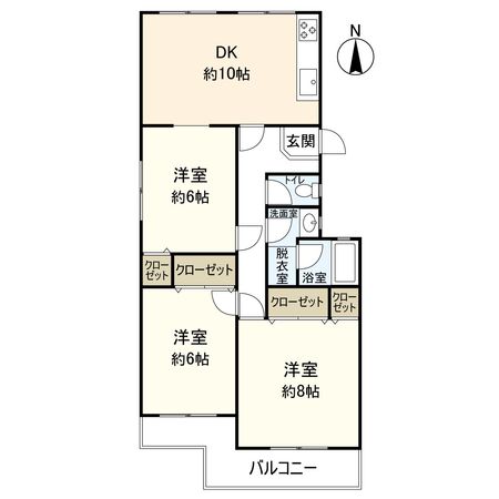 茨木上穂積住宅 2棟 間取図(平面図) 茨木上穂積住宅 2棟 間取図(平面図)