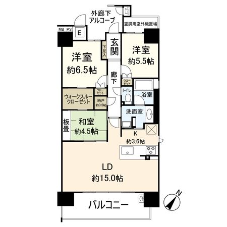 ライオンズ茨木ニューシティ B街区 間取図(平面図) ライオンズ茨木ニューシティ B街区 間取図(平面図)