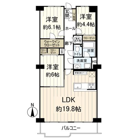 シャルム茨木 間取図(平面図) シャルム茨木 間取図(平面図)