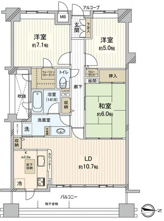 エスリード豊中西緑丘 間取図(平面図) エスリード豊中西緑丘 間取図(平面図)