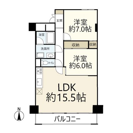 グリーンタウン茨木 1番館 間取図(平面図) グリーンタウン茨木 1番館 間取図(平面図)