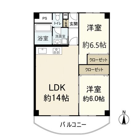 南茨木ハイタウン美沢 A棟 間取図(平面図) 南茨木ハイタウン美沢 A棟 間取図(平面図)