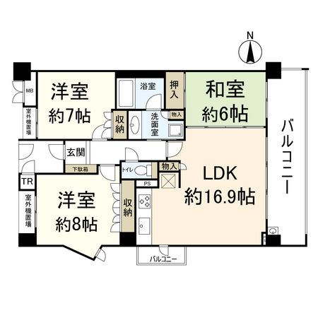 ジオ彩都みなみ坂 2番館 間取図(平面図) ジオ彩都みなみ坂 2番館 間取図(平面図)