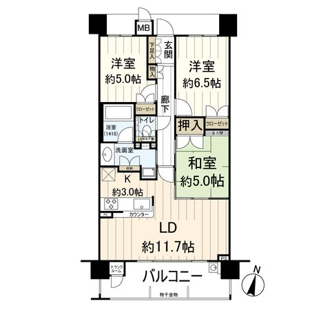 ブランズ南茨木 間取図(平面図) ブランズ南茨木 間取図(平面図)