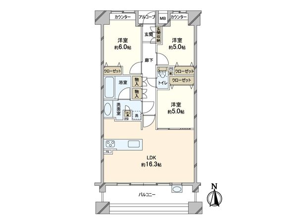 ディアステージ茨木東中条 間取図(平面図) 間取図(平面図)