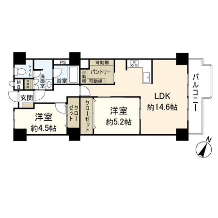茨木グランドハイツ 間取図(平面図) 間取図(平面図)