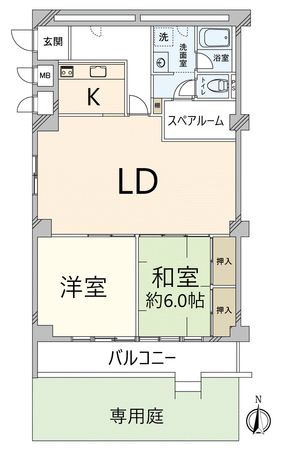 茨木南春日丘プライムタウン B棟 間取図(平面図) 茨木南春日丘プライムタウン B棟 間取図(平面図)