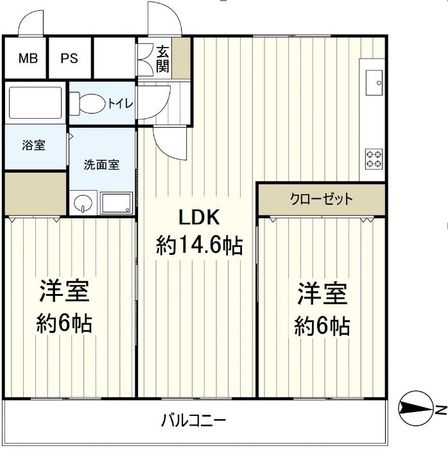 シャンボール茨木 間取図(平面図)