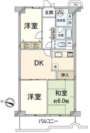 パレス茨木 間取図(平面図) パレス茨木 間取図(平面図)