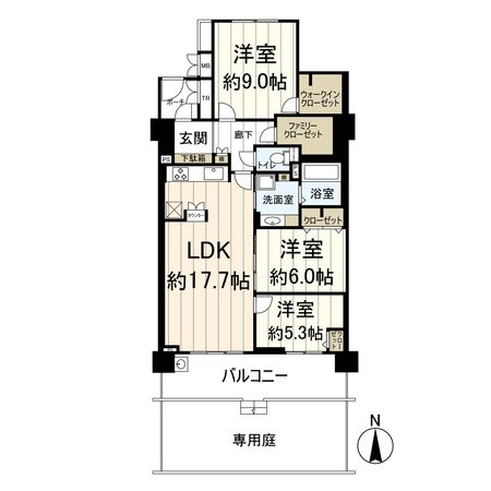 ジオ彩都みなみ坂 4番館 間取図(平面図) 間取図(平面図)