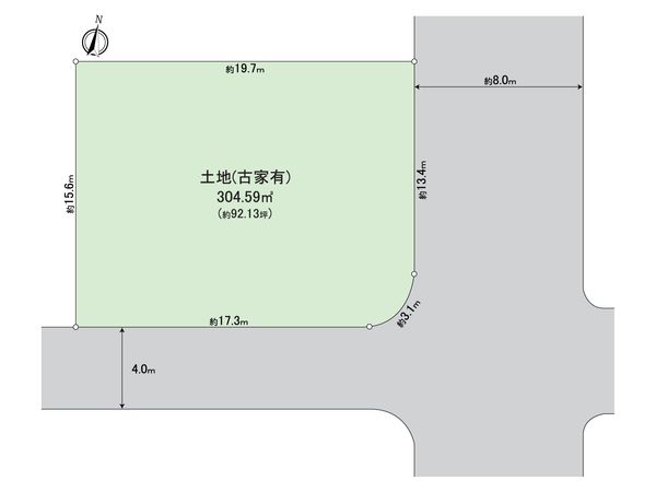 宝塚市花屋敷松ガ丘 土地 区画図 宝塚市花屋敷松ガ丘 土地 区画図
