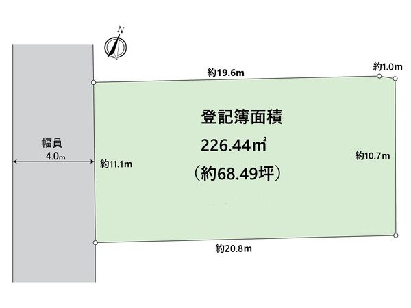 川西市松が丘町 土地 区画図 川西市松が丘町 土地 区画図