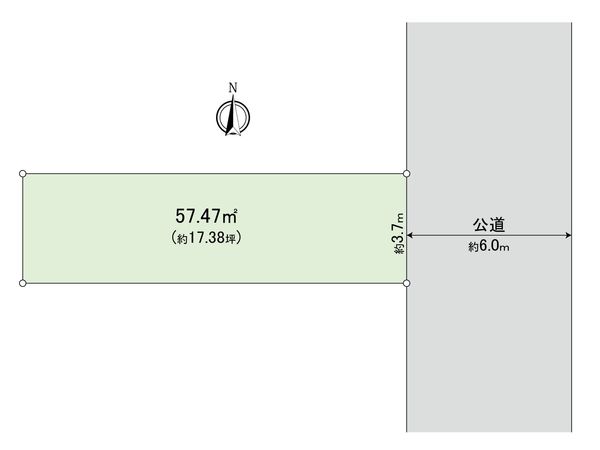 尼崎市道意町三丁目 土地 区画図 尼崎市道意町三丁目 土地 区画図