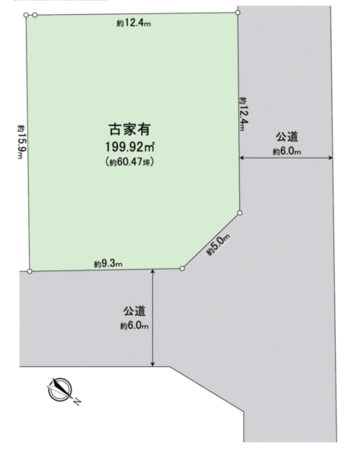 川西市清和台西4丁目 土地 地形図