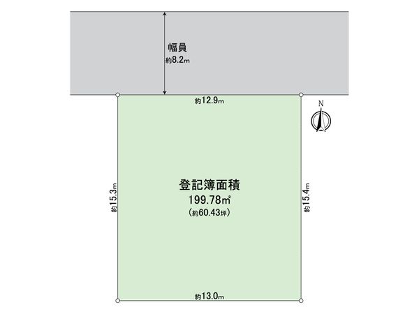 川西市清和台西2丁目 土地 間取図