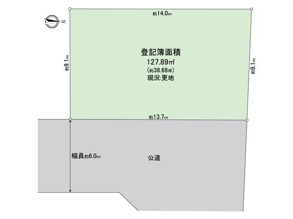 川西市清和台東2丁目 土地 29号地 地形図