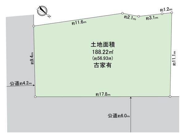川西市清和台西 土地 区画図 川西市清和台西 土地 区画図