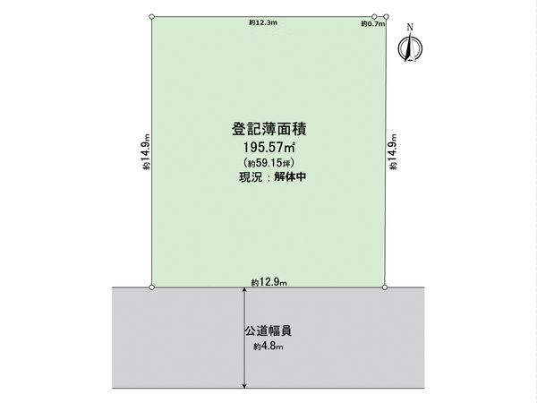 川西市緑台4丁目 土地 区画図 川西市緑台4丁目 土地 区画図