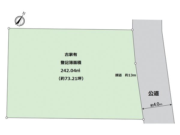 池田市旭丘3丁目 区画図